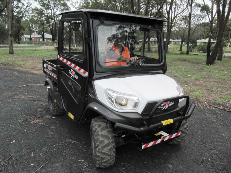 Mine Bug utility RTV vehicle.